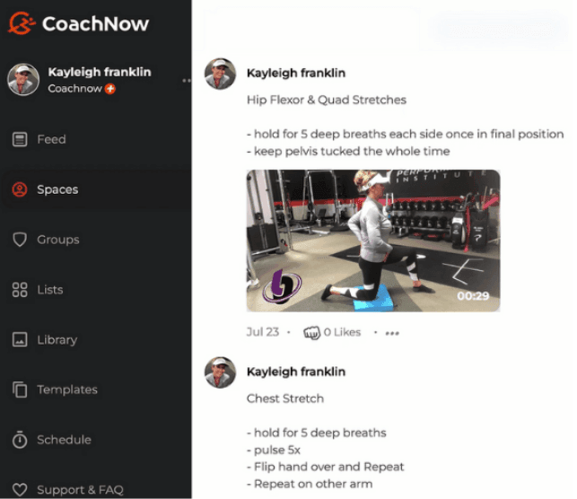 Golf Exercises on CoachNow